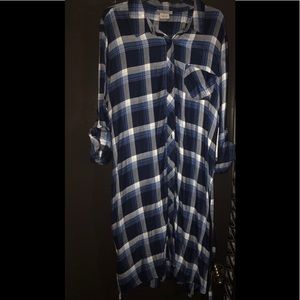 NWT.. plaid shirt dress